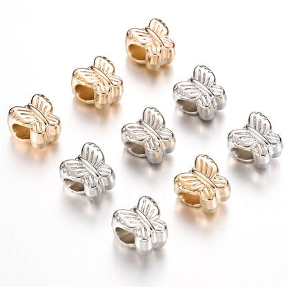 30pcs 0.43inch Mix Butterfly Bead Loose Spacer Plastic CCB Beads