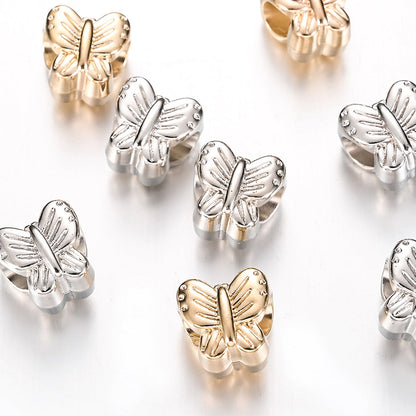 30pcs 0.43inch Mix Butterfly Bead Loose Spacer Plastic CCB Beads