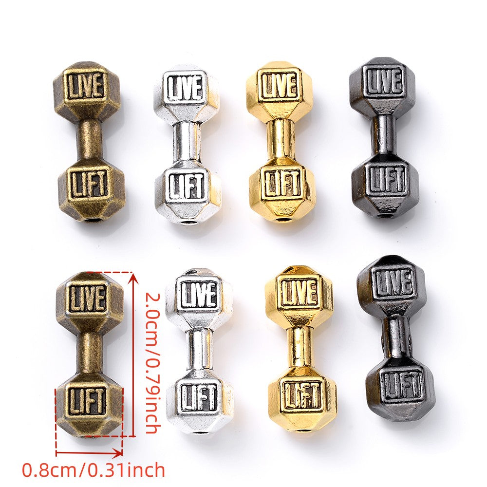 Retro Dumbbell Spacer Beads