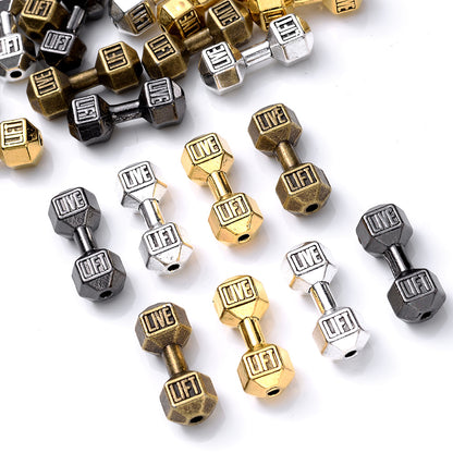Retro Dumbbell Spacer Beads
