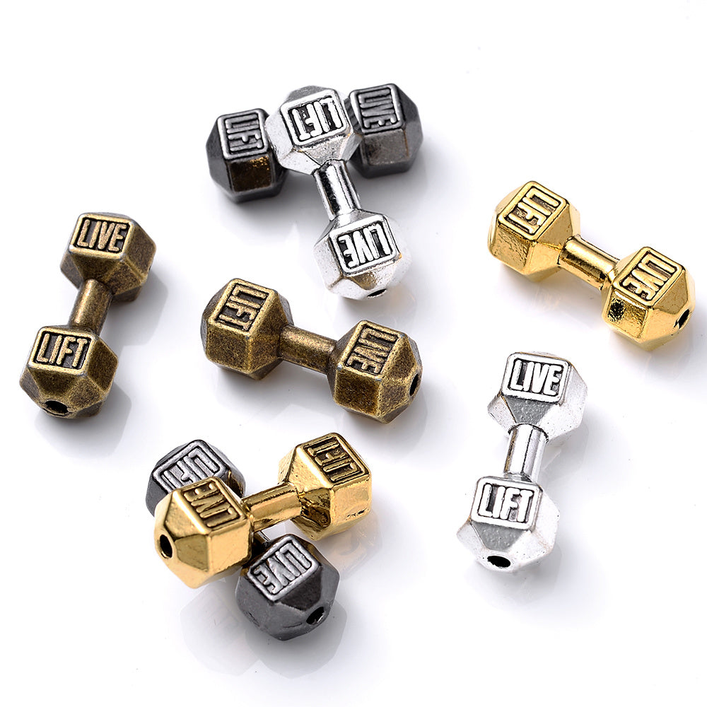 Retro Dumbbell Spacer Beads