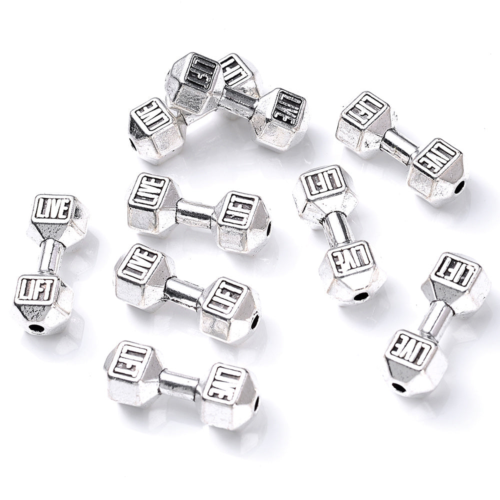 Retro Dumbbell Spacer Beads
