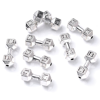 Retro Dumbbell Spacer Beads