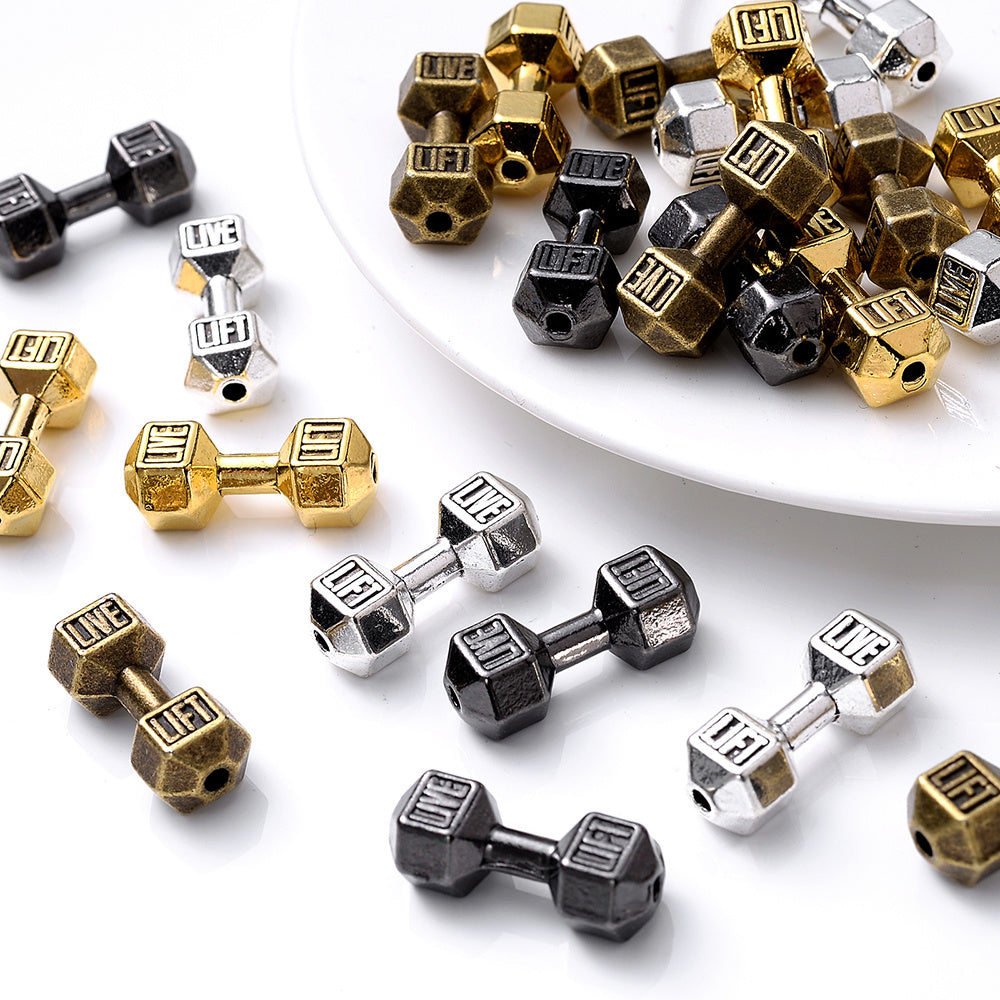 Retro Dumbbell Spacer Beads