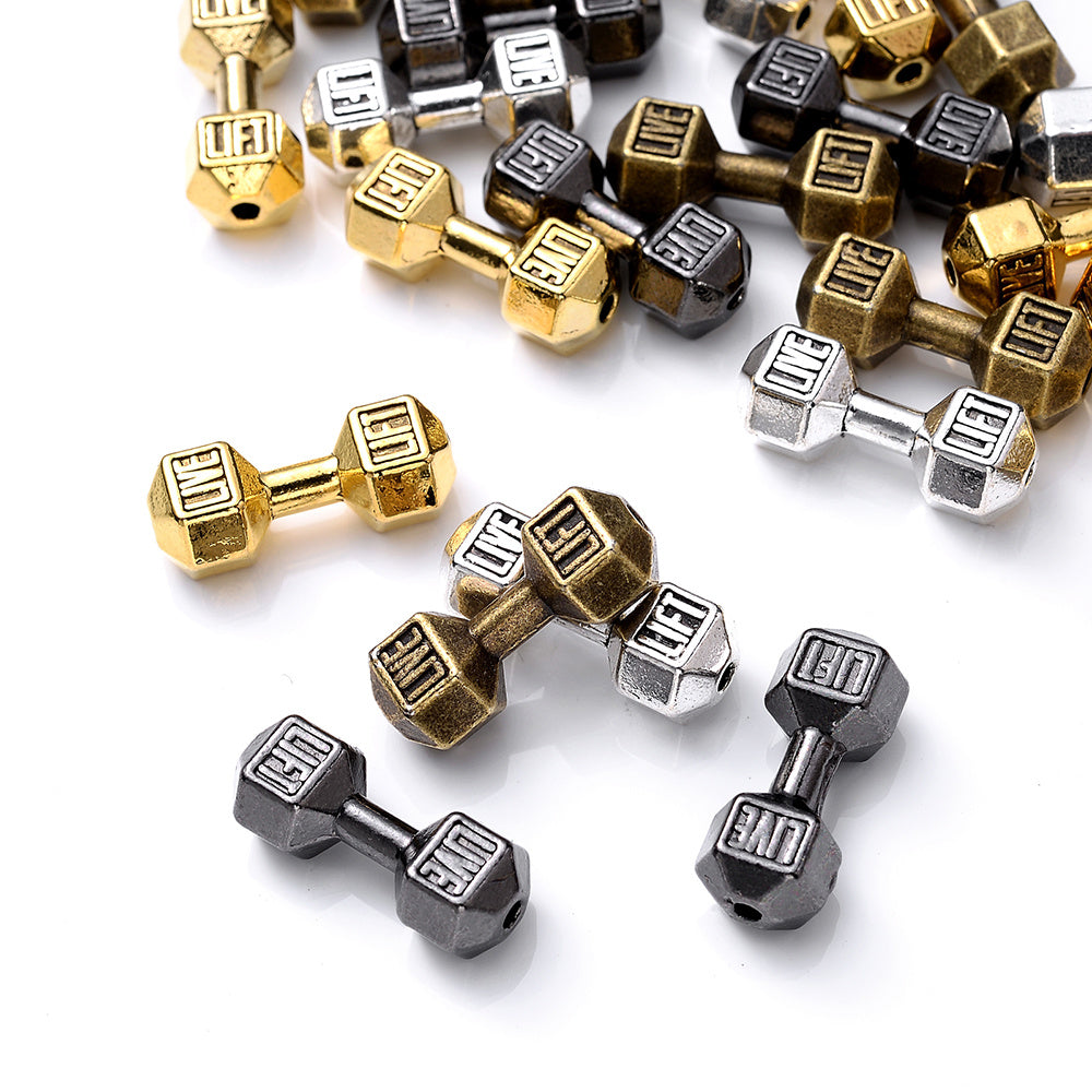Retro Dumbbell Spacer Beads