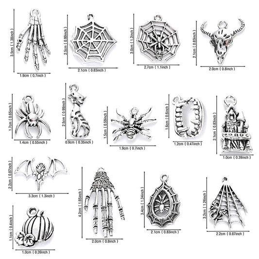 Vintage Halloween Pendants Mix