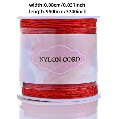 95M 0.8mm Nylon Jewelry Making Cord