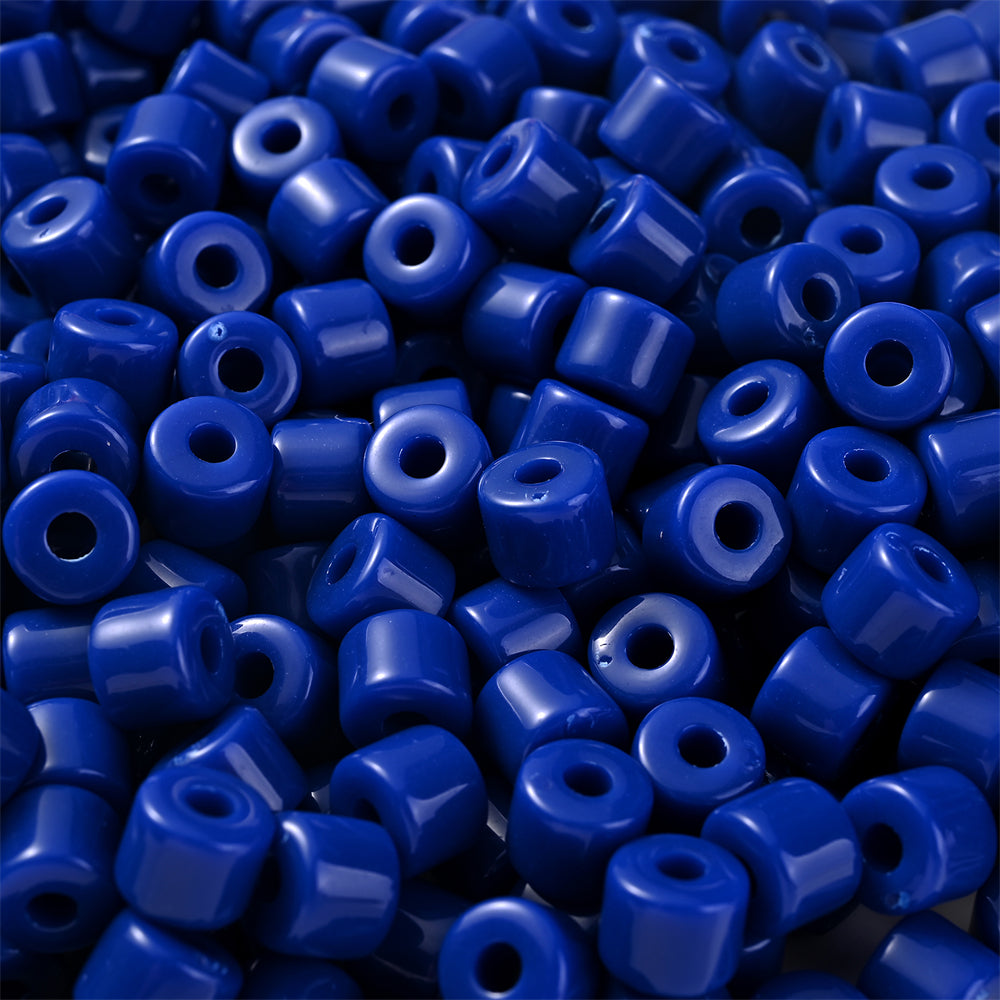 100pcs/bag 5x6mm Colorful Acrylic Tube Beads
