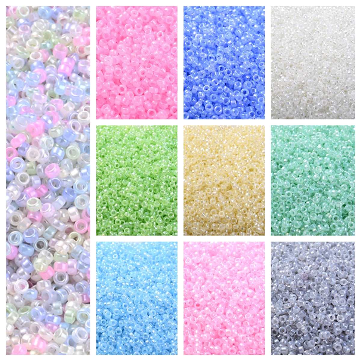 30g/bag 3mm Macaron Color Glass Seed Beads