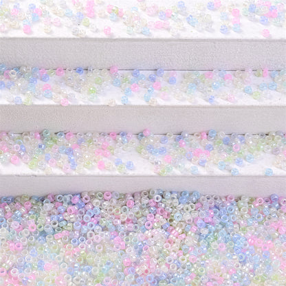 30g/bag 3mm Macaron Color Glass Seed Beads