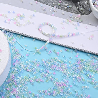 30g/bag 3mm Macaron Color Glass Seed Beads