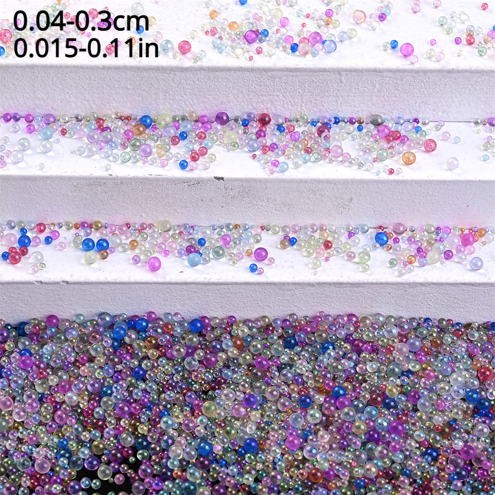 50g/bag Transparent Glass Seed Beads