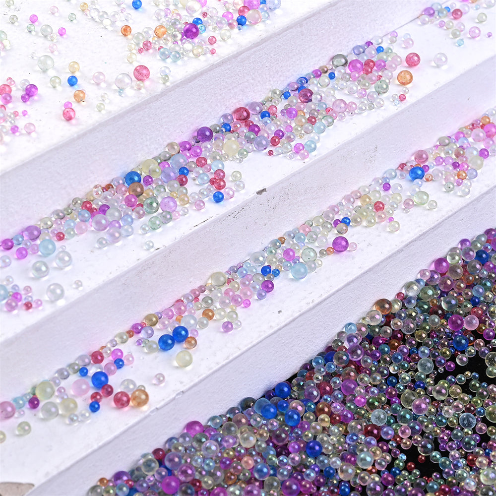 50g/bag Transparent Glass Seed Beads
