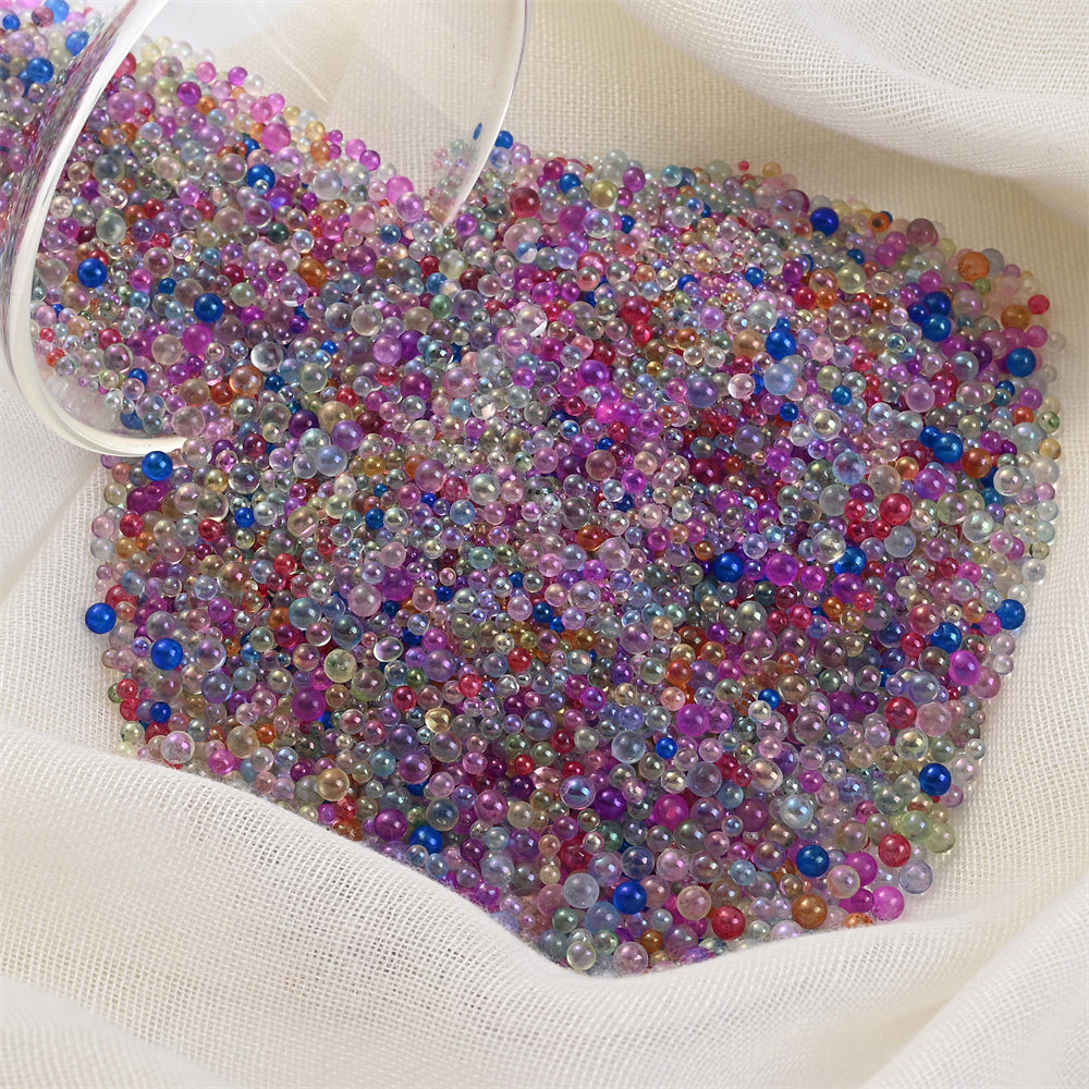 50g/bag Transparent Glass Seed Beads