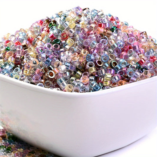 30g/bag 3mm Gradient Tube Glass Beads