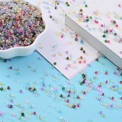 30g/bag 3mm Gradient Tube Glass Beads