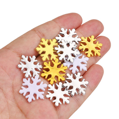 Plastic Snowflake Ornaments
