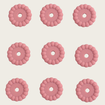 10pcs 12/15mm Silicone Disc Beads