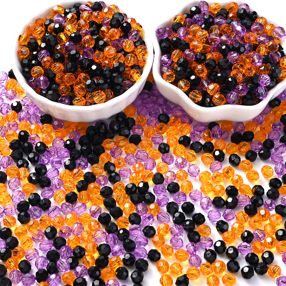 Halloween Faceted Acrylic Beads