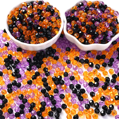 Halloween Faceted Acrylic Beads