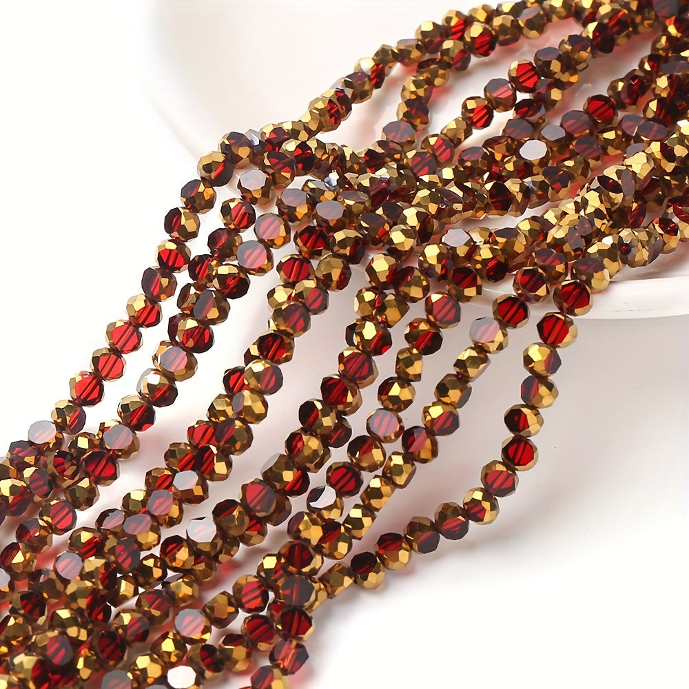 75PCS 4mm Wheel-Shaped Glass Bead Set