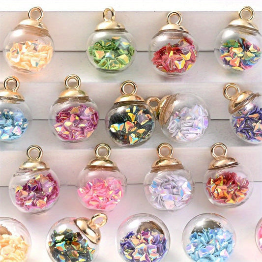 AB Glass Crystal Ball Pendant Charms