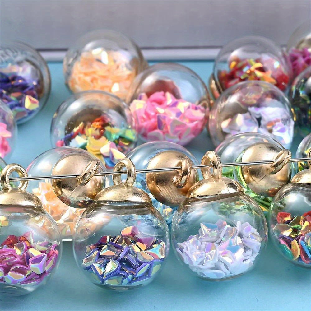 AB Glass Crystal Ball Pendant Charms