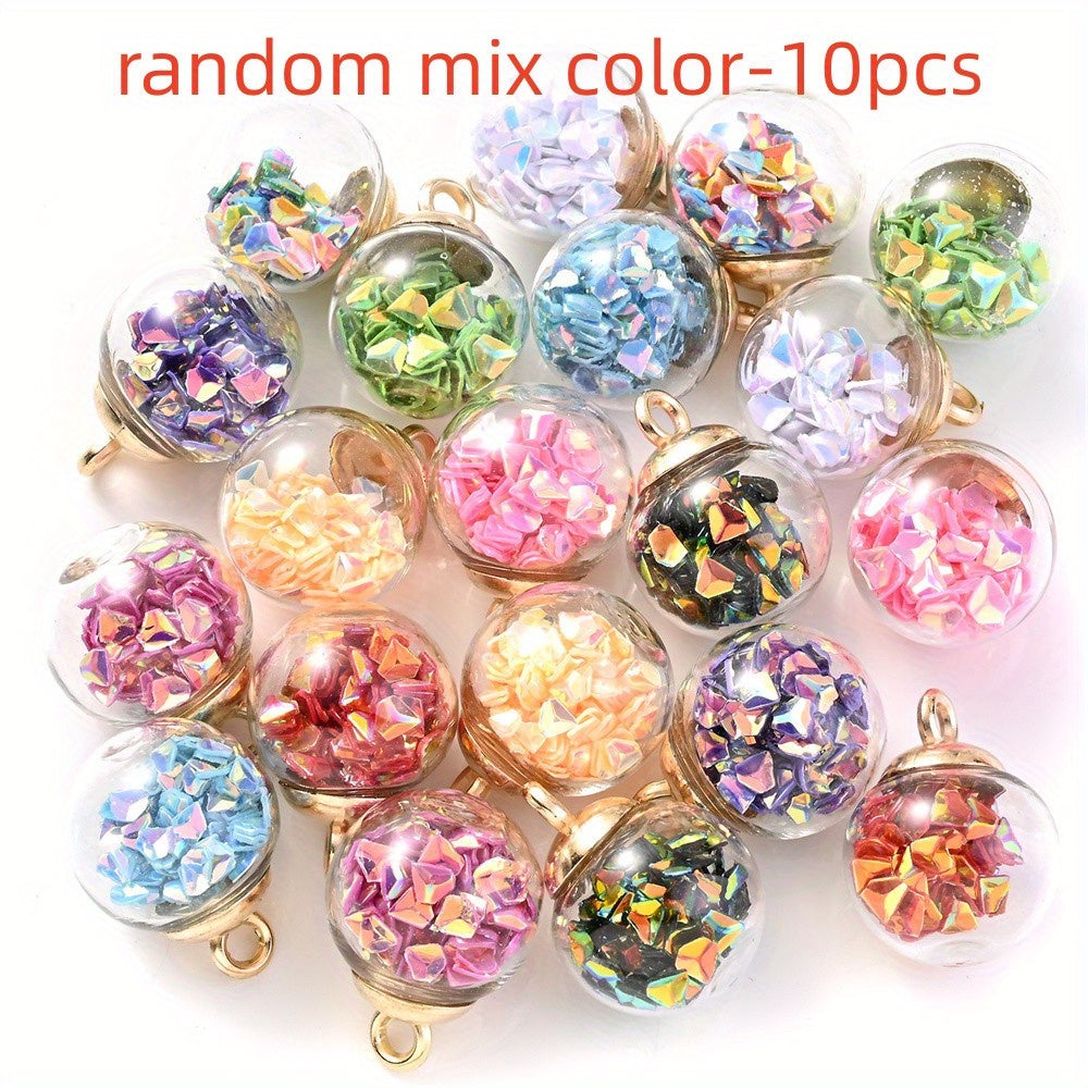 AB Glass Crystal Ball Pendant Charms