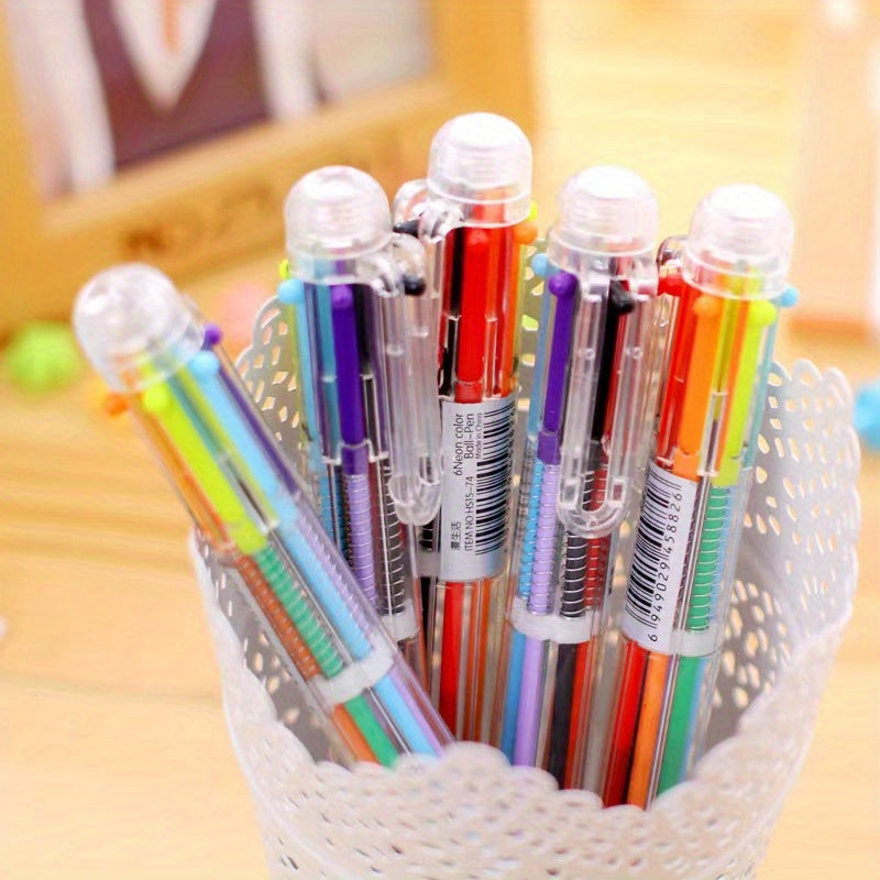 6-Color Ballpoint Pens