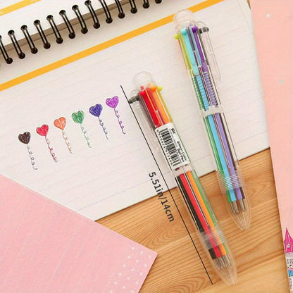 6-Color Ballpoint Pens