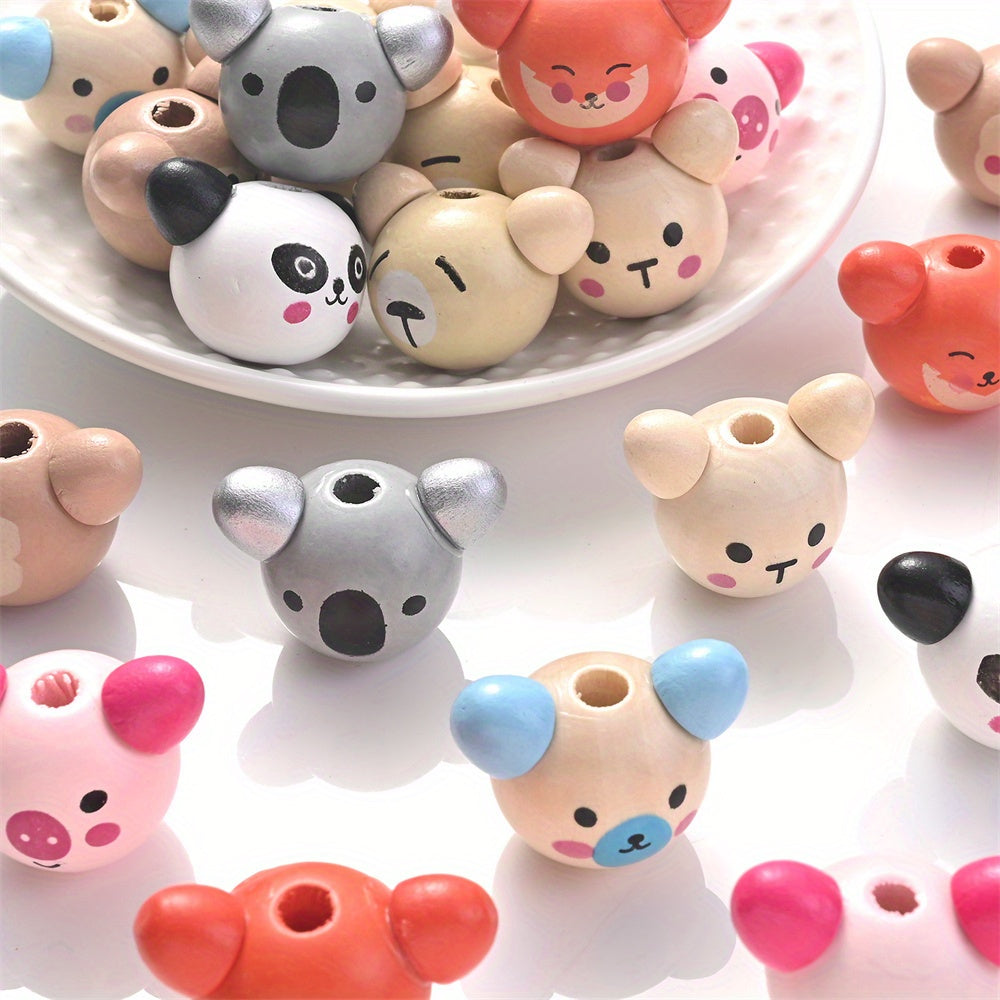 Assorted Animal Wooden Beads