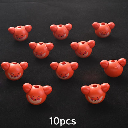 Assorted Animal Wooden Beads