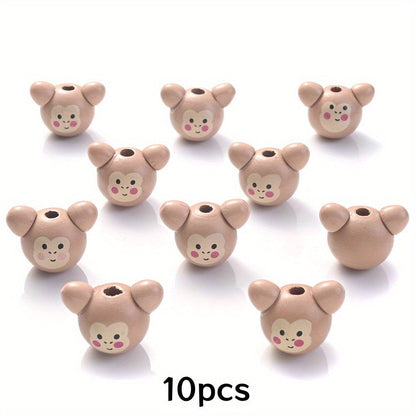 Assorted Animal Wooden Beads