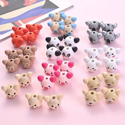 Assorted Animal Wooden Beads