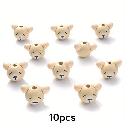 Assorted Animal Wooden Beads
