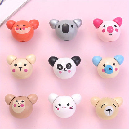 Assorted Animal Wooden Beads
