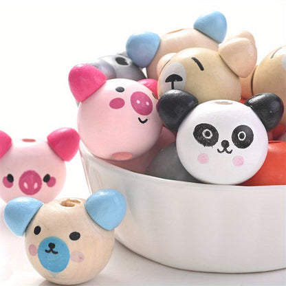 Assorted Animal Wooden Beads