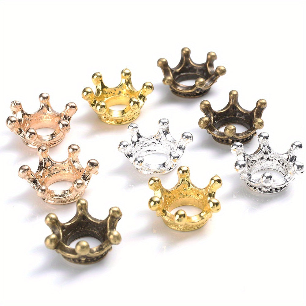 Crown Alloy Spacer Beads