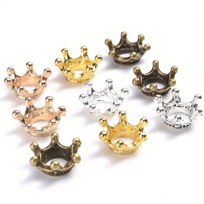 Crown Alloy Spacer Beads