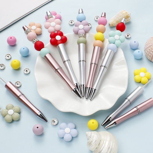 90pcs Flower Silicone Beads Set