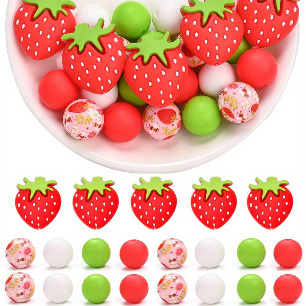 Mixed Flower Silicone Spacer Beads