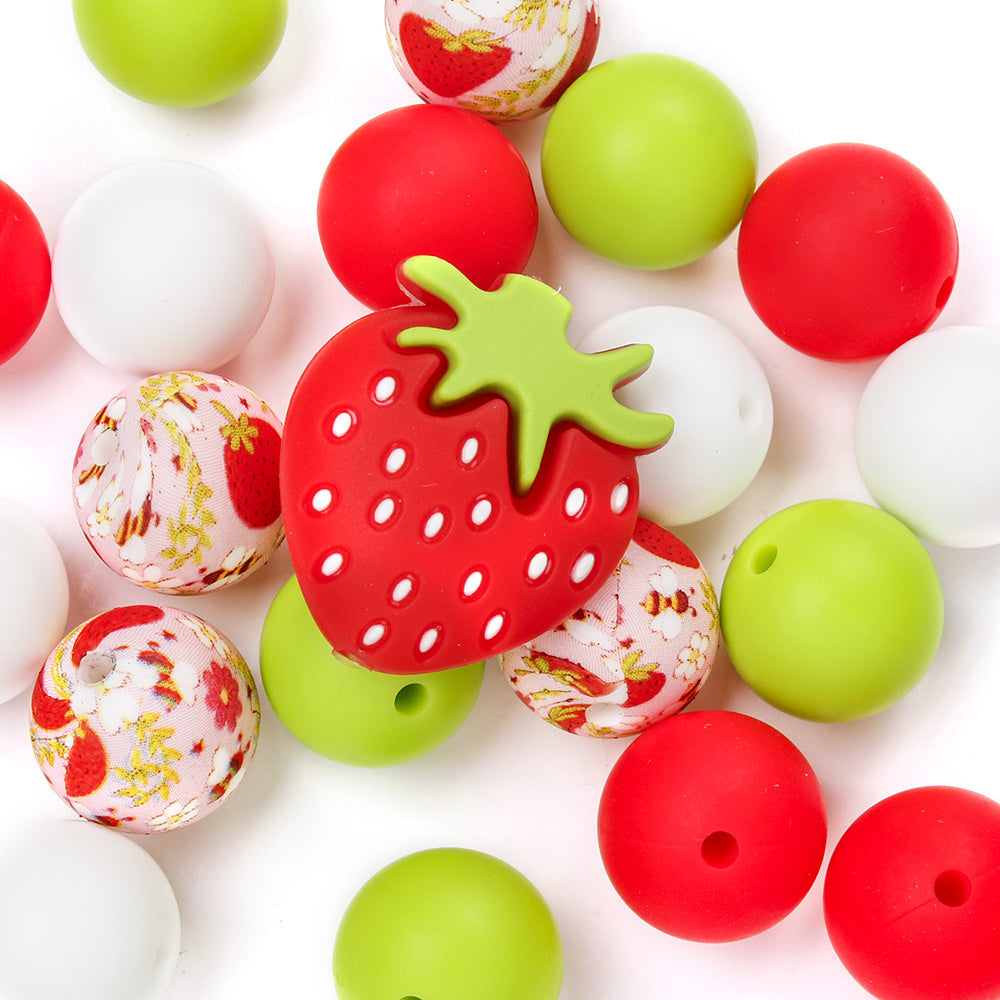 Mixed Flower Silicone Spacer Beads