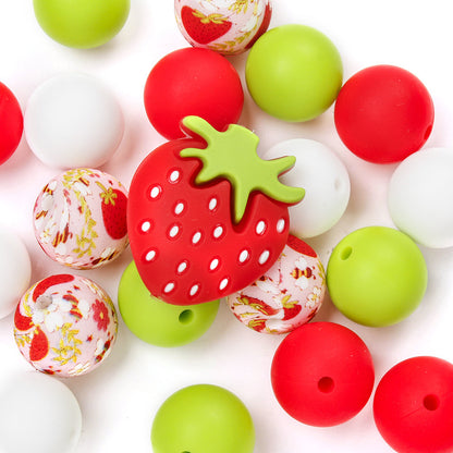 Mixed Flower Silicone Spacer Beads