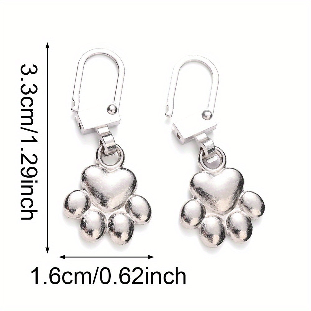 Dog Paw Zipper Slider Puller Set