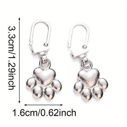 Dog Paw Zipper Slider Puller Set