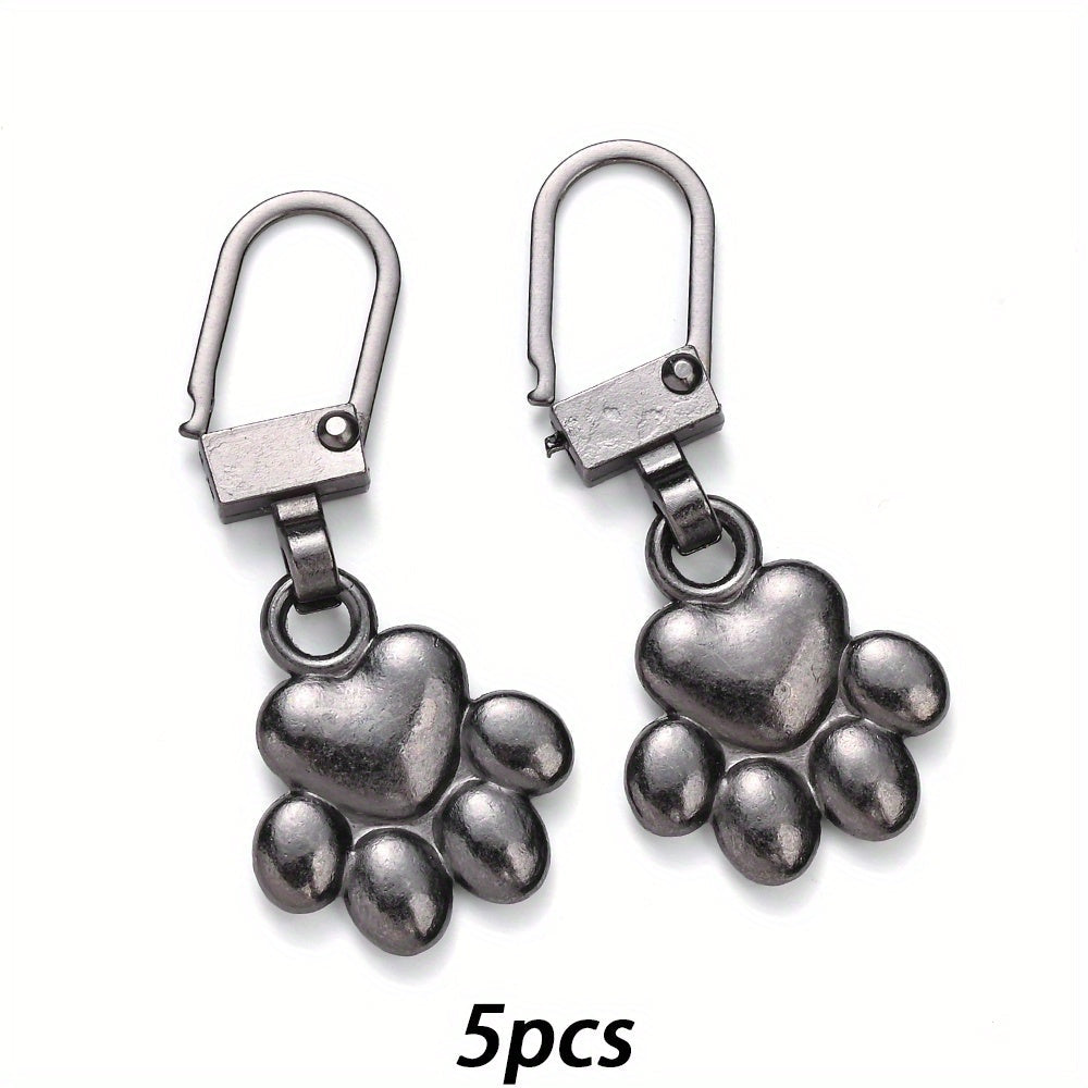 Dog Paw Zipper Slider Puller Set