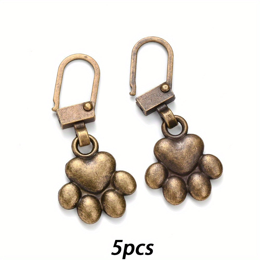 Dog Paw Zipper Slider Puller Set