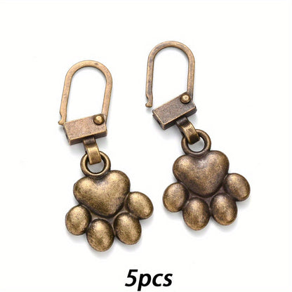 Dog Paw Zipper Slider Puller Set