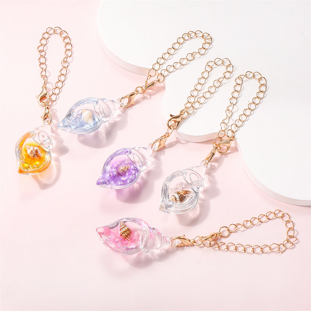 Luminous Resin Shell Cup Charms