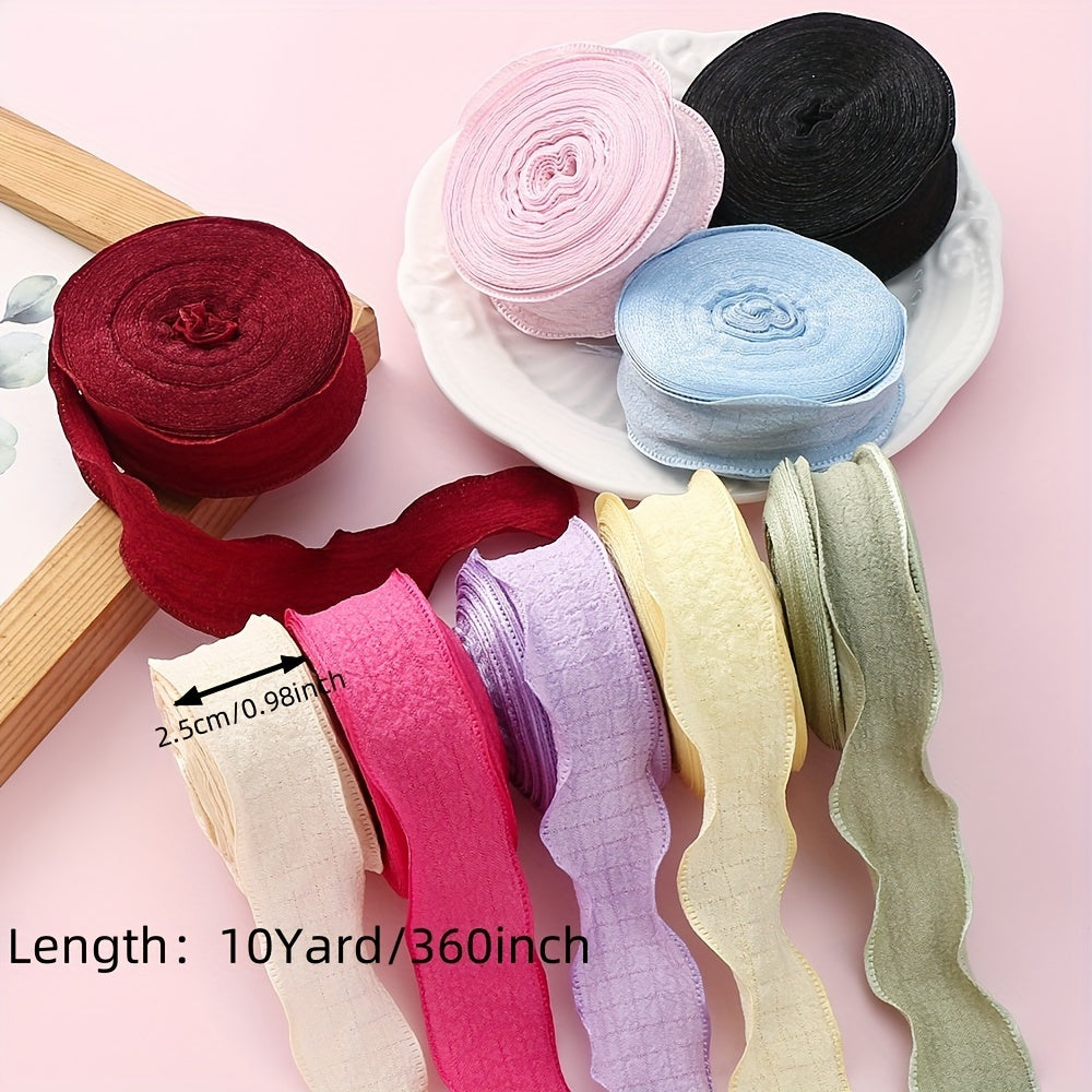 Pleated Fishtail Tulle Ribbon for Floral & Gift Decoration